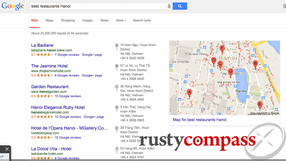 Why do all these hotels get such prominence in a search for restaurants? Why do all these hotels get such prominence in a search for restaurants?